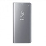 Θήκη Clear View Stand Cover OEM Για Huawei Y6 2018 - Ασημί