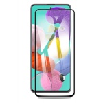 5D Full Cover Προστασία Οθόνης Tempered Glass 9H Black Για Samsung A91