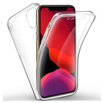 Θήκη Σιλικόνης Μπρος/Πίσω για iPhone 11 Pro - Διάφανη