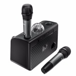 HOCO BS41 Σύστημα Karaoke με Ασύρματα Μικρόφωνα Disco Lamp (black) - Image 2