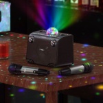 HOCO BS41 Σύστημα Karaoke με Ασύρματα Μικρόφωνα Disco Lamp (black) - Image 3