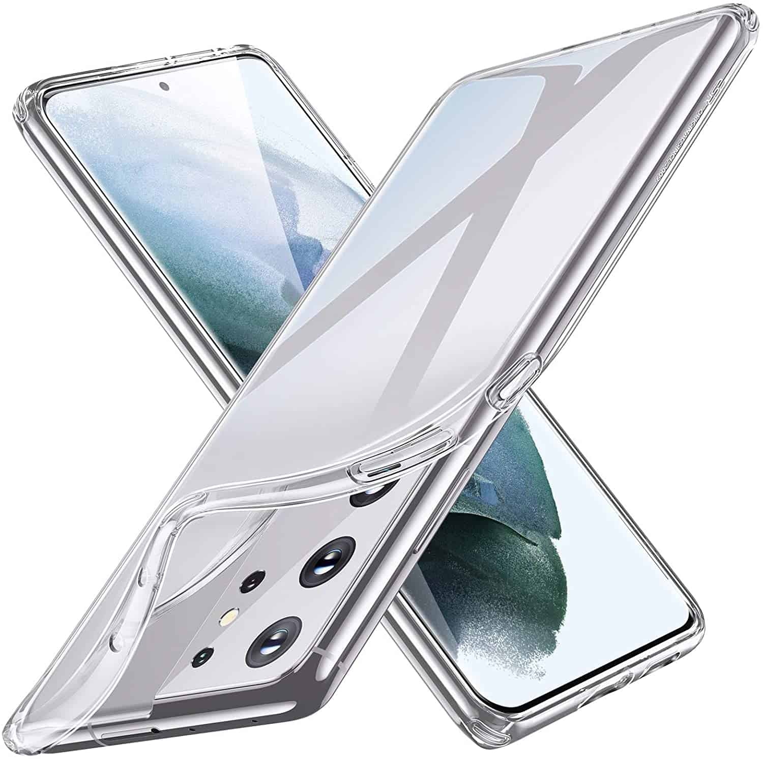 71NZlIpZOcL._AC_SL1500_ Θήκη Σιλικόνης TPU Για Samsung Galaxy S21 Ultra/S30 Ultra 5G- Διάφανη - Image 1