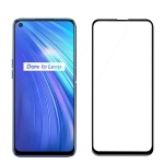 Full Glue Tempered Glass Black 9H για Realme 6 Pro Μαύρο