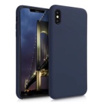 Θήκη Σιλικόνης Soft TPU Back Cover | Iphone Xs Max Χρώμα: Σκούρο Μπλέ