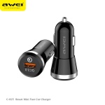 Awei C-825 USB Quick Charge 3.0 Smart Car Charger 18W 12-24V 2.4A Fast