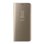 OEM Θήκη Clear View Stand Cover για Huawei P20 - Χρυσό