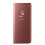 OEM Θήκη Clear View Stand Cover για Huawei Y7 2018 - Ρόζ