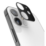 USAMS Camera Lens Glass iPhone 12 6.1'' Metal Czarny/Black BH703JTT01