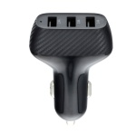 Car charger QWE CARBON 3xUSB QC3.0 7.2A 36W CC271-3A black