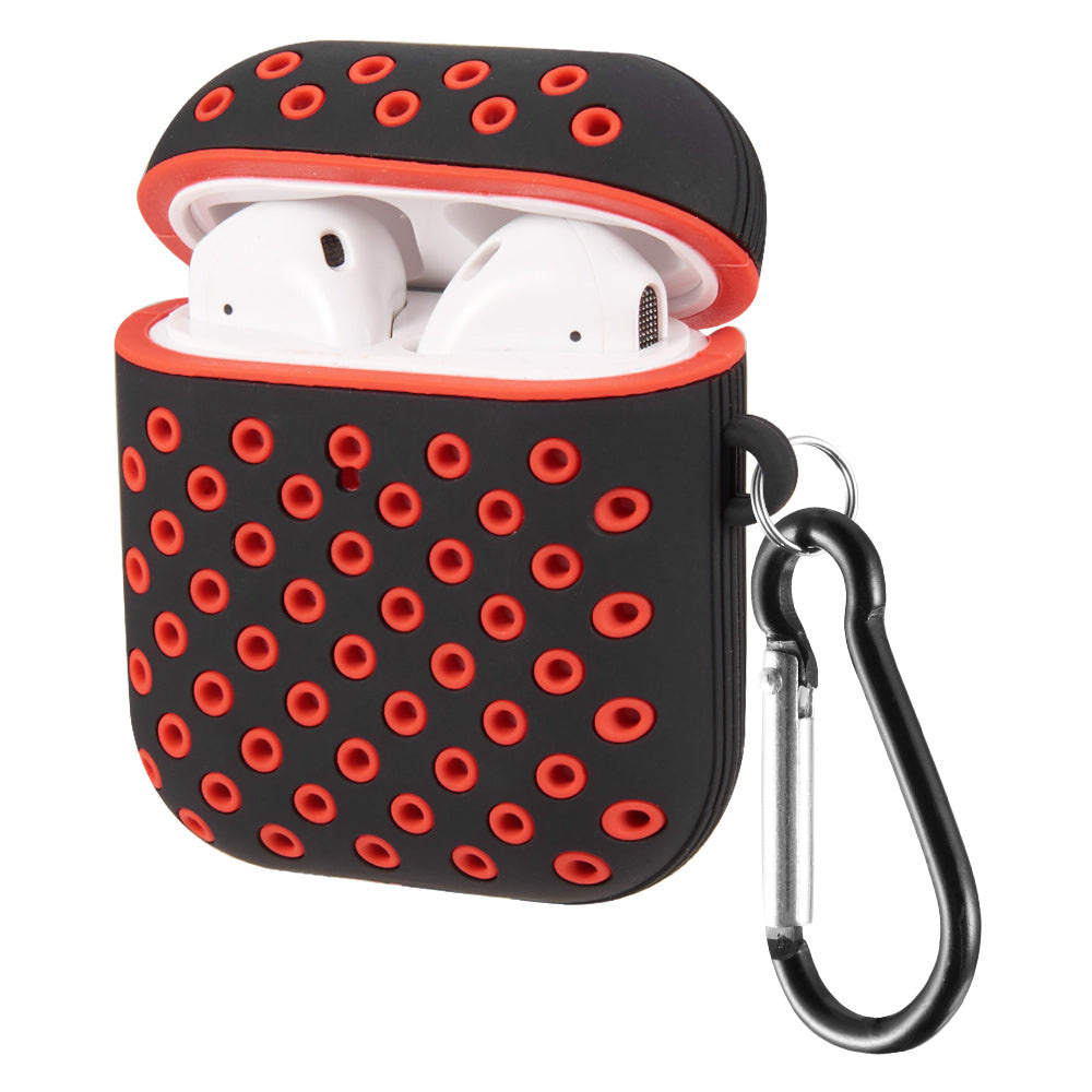 DW-CSAP-SPORT-BKRD_0 Θήκη Σιλικόνης Μαύρη-Κόκκινο (AirPods) - Image 1