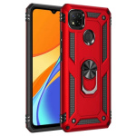 Θήκη Motomo Tough Armor With Ring για Xiaomi Redmi 9C - Κόκκινο
