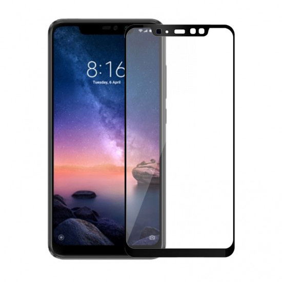 Lqo6EHt3Jq-Lito-Xiaomi-Redmi-Note-6-Pro-0.33mm-2.5D-9H-Full-Screen-Tempered-Glass-Black_2-550x550-1 Προστασία Οθόνης Tempered Glass Full Glue για Xiaomi Redmi Note 6 Χρώμα: Μαύρο - Image 1