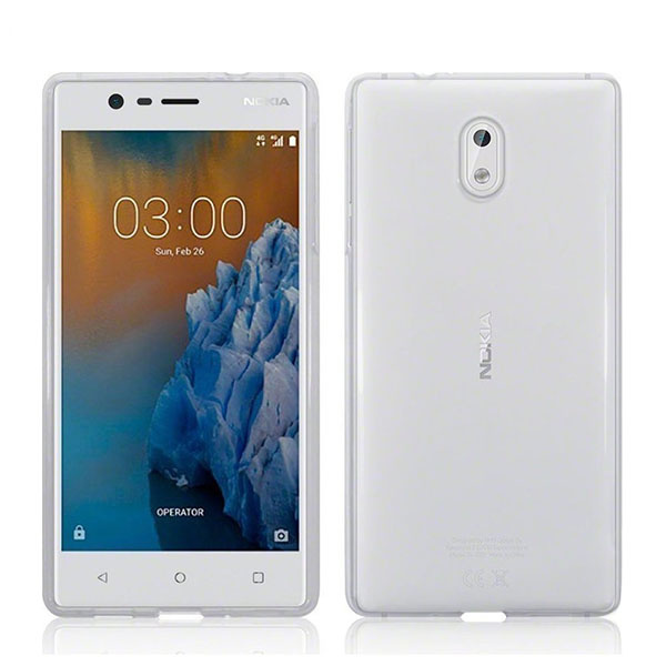 NOKIA3 Θήκη Σιλικόνης για Nokia 3 - Διάφανη - Image 1