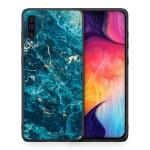 Marble Blue - Samsung A50/A30s θήκη + Δώρο Ring Holder