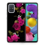 Flower Red Roses - Samsung A51 θήκη+ Δώρο Ring Holder