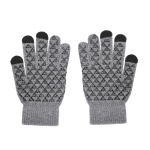 Touch screen gloves TRIANGLE for Man grey M - Image 2