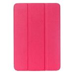 Θήκη Βιβλίο - Σιλικόνη Flip Cover για Samsung Galaxy Tab A 9.7'' T551 - Ροζ