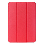Θήκη Βιβλίο - Σιλικόνη Flip Cover για Apple Ipad Mini 1/2/3 - Κόκκινο