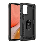 Hybrid Shockproof Armor Case With Rotating Ring για Xiaomi Poco M4 Pro 5G - Μαύρο