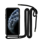 OEM Θήκη Σιλικόνης με Λουράκι για Xiaomi Redmi 9A/9i/9AT - Μαύρο