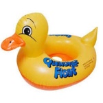 Βρεφικό Σωσίβιο Swimtrainer με Μήκος 80εκ. για 6 Μηνών και Άνω Κίτρινο Παπάκι