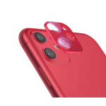 USAMS Camera Lens Glass iPhone 12 6.1” Metal Czarny/Red BH704JTT03