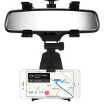 Car Rearview Mirror Mount Universal Holder for Phone / GPS - Black
