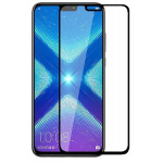 Honor 8X Full Cover 9H Tempered Glass Screen Protector with Full Glue Black (oem)