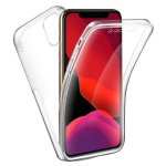 Θήκη Σιλικόνης Μπρος/Πίσω Για iPhone 11 - Διάφανη