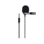 Black - Earldom 3.5MM Mini Microphone With Clip ET-E34