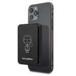 Φορτιστής Ανάγκης Karl Lagerfeld KLPBMSOIBK Magsafe 3000mAh Μαύρο - Image 3