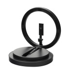 Ring Light Phone Stand Holder with LED Lamp Βάση Smartphone με Φωτισμό Led 12'' - Βlack - Image 2