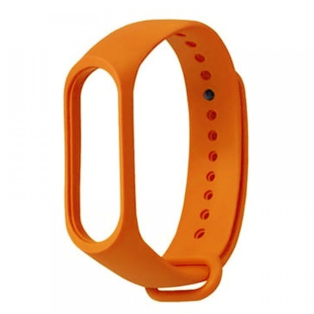orange-1_3 Λουράκι Σιλικόνης για Xiaomi (Mi Band 3/Mi Smart Band 4) – Xρώμα: Πορτοκαλί Ανοιχτό - Image 1