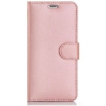 Θήκη Book Case Για Huawei Y5/Y6 2017– Ρόζ-Χρυσό