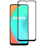 Full Glue Tempered Glass Black 9H για Realme C12/15 Μαύρο