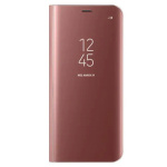 OEM Θήκη Clear View Cover για Xiaomi Redmi Note 8 Pro - Ρόζ