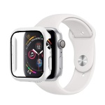 Tempered Glass Case Apple Watch 44mm White