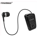 Ακουστικό Bluetoοth Hands Free Fineblue FQ-10 PRO, σε μαύρο χρώμα