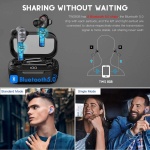 UiiSii TWS808 In-ear Bluetooth Handsfree Γκρι Σκούρο - Image 3