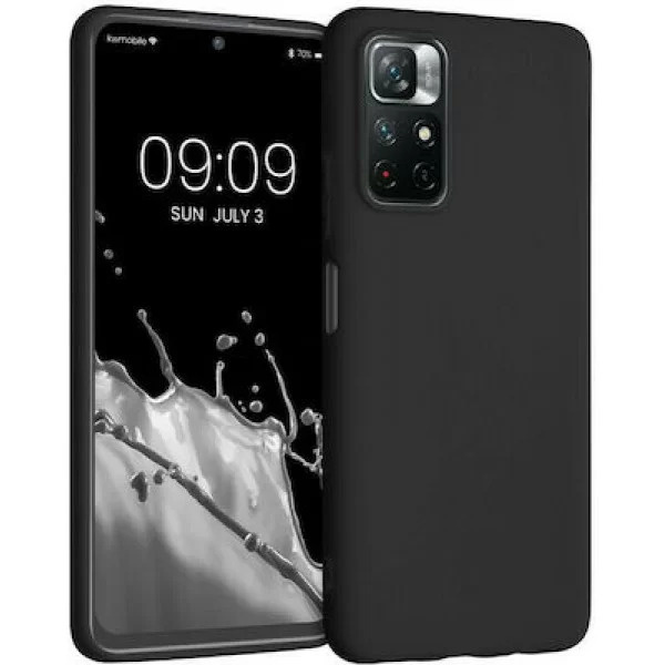Oem Θήκη Σιλικόνης Matt Για Xiaomi Redmi Note 11T 5G / Poco M4 Pro 5G - Μαύρο - Image 1