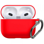 Θήκη Σιλικόνης για Apple Airpods 3 Protection Silicone Case Κόκκινο