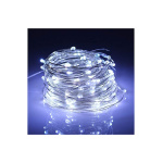 Χριστουγεννιάτικα λαμπάκια 100 LED Με Πρόγραμμα Διάφανο Καλώδιο Λευκά Φωτάκια